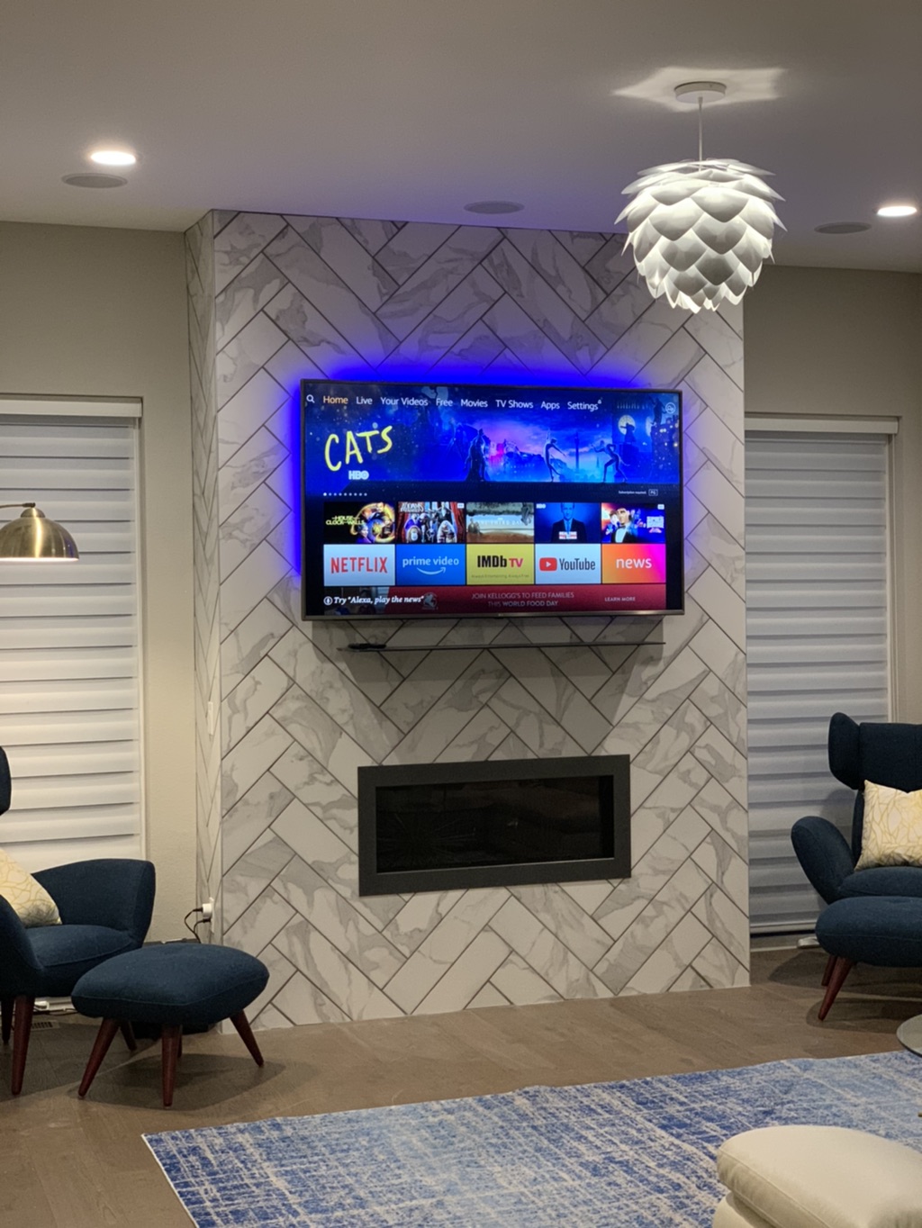 Fireplace stone and tile installation Denver