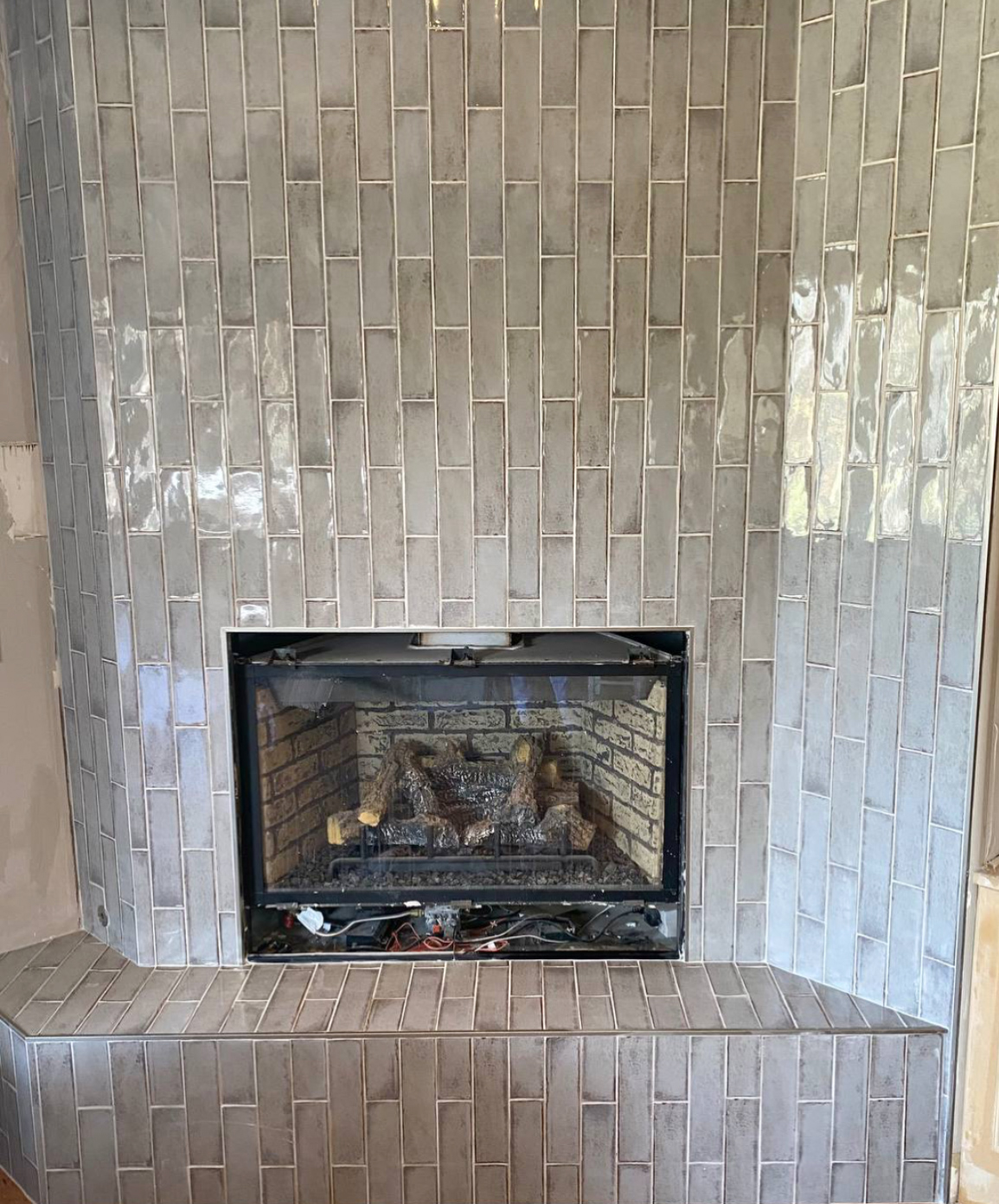 Fireplace stone and tile installation Denver